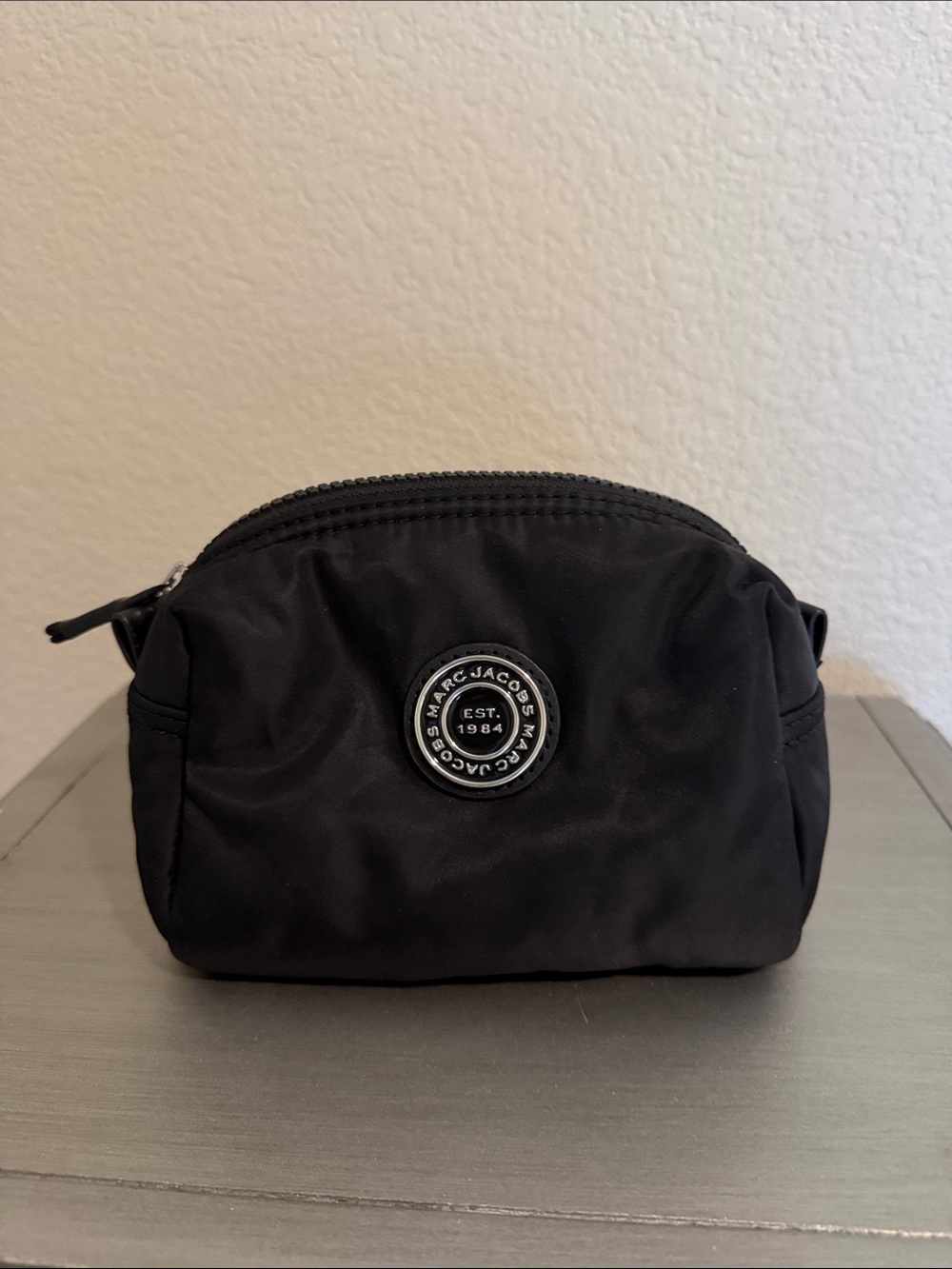 Marc Jacobs Black Nylon Travel Cosmetic/toiletry case.
